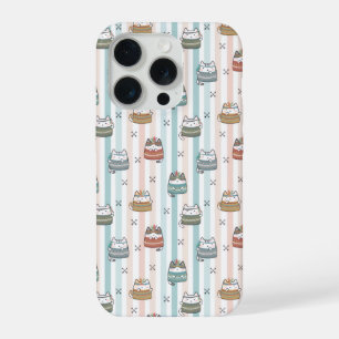 Boho Cats Tribal Pattern iPhone 15 Pro Case