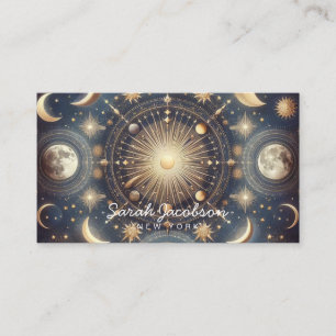Boho Celestial Business Card – Cosmic Night Sky