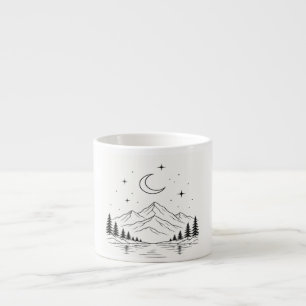 Boho Celestial Mountain Landscape Phone Case Espresso Cup