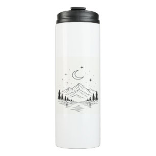 Boho Celestial Mountain Landscape Phone Case Thermal Tumbler
