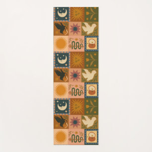 Boho Celestial   Retro Sun & Moon Yoga Mat
