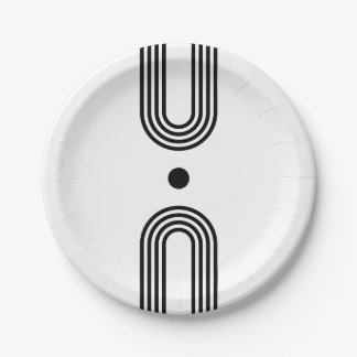 Boho celestial Sun Paper Plate