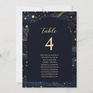 Boho Celestial Wedding Seating Chart
