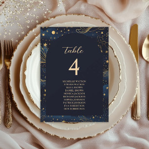 Boho Celestial Wedding Seating Chart