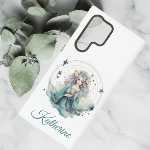 Boho Celestial Witchy Name Samsung Galaxy Case