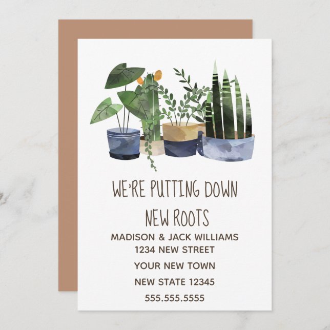 Boho | Change of address | Moving Announcement (Front/Back)