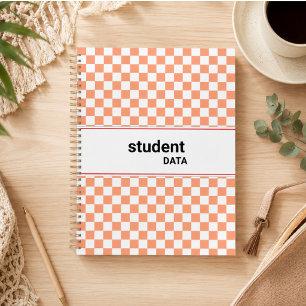 Boho Chequerboard Binder Trendy Back to School Planner
