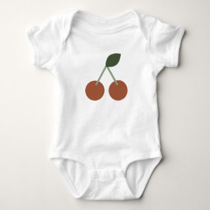 Boho cherry baby bodysuit