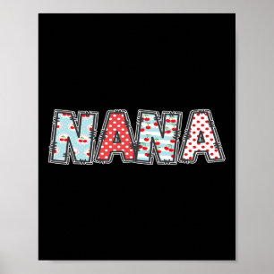 Boho Cherry Grandma Nana Halloween Costume Poster
