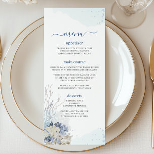 Boho Chic Beach Destination Hampton Wedding Menu