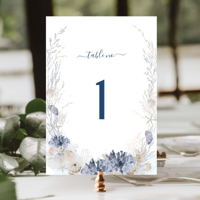 Boho Chic Beach Resort Destination Wedding  Table Number (Creator Uploaded)