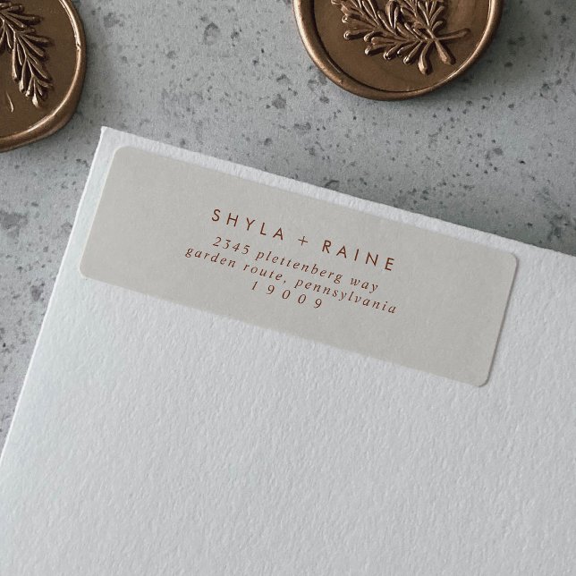 Boho Chic Bohemian Cream Return Address Labels (Creator Uploaded)