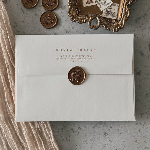 Boho Chic Bohemian Cream Wedding Envelopes
