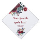 Boho Chic burgundy and navy floral personalised