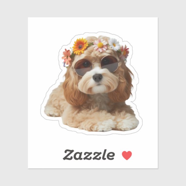 Boho Chic Cavapoo Cavadoodle (Sheet)