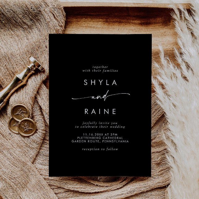 Boho Chic COLOR EDITABLE Casual Wedding Invitation (Creator Uploaded)