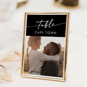 Boho Chic COLOR EDITABLE Photo Table Numbers