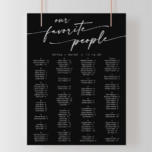 Boho Chic COLOR EDITABLE Printable Seating Chart