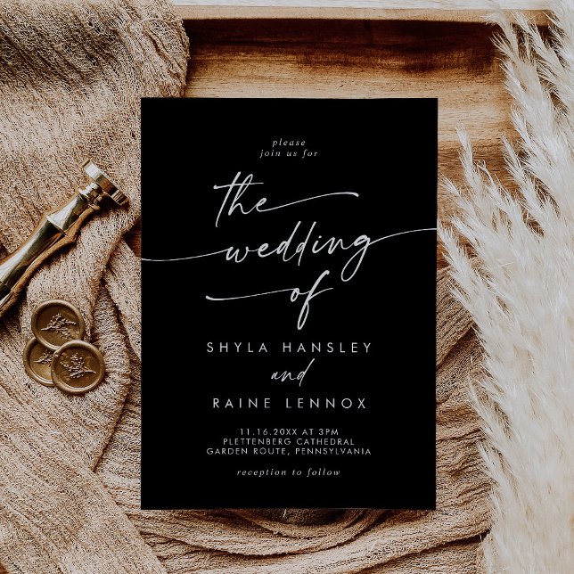 Boho Chic COLOR EDITABLE The Wedding Of Invitation (Creator Uploaded)