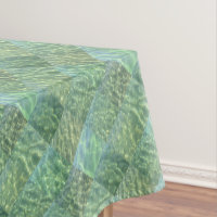 Boho Chic Diamond Patchwork Aquamarine Seafoam