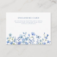 Boho Chic Dusty Blue Wildflower
