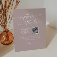 Boho Chic Dusty Rose Pink Capture the Love Wedding