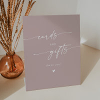 Boho Chic Dusty Rose Pink Wedding Cards and Gifts