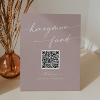 Boho Chic Dusty Rose Pink Wedding Honeymoon Fund