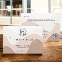 Boho chic earth tone Jewellery maker Qr logo