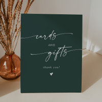 Boho Chic Emerald Green Wedding Cards and Gifts