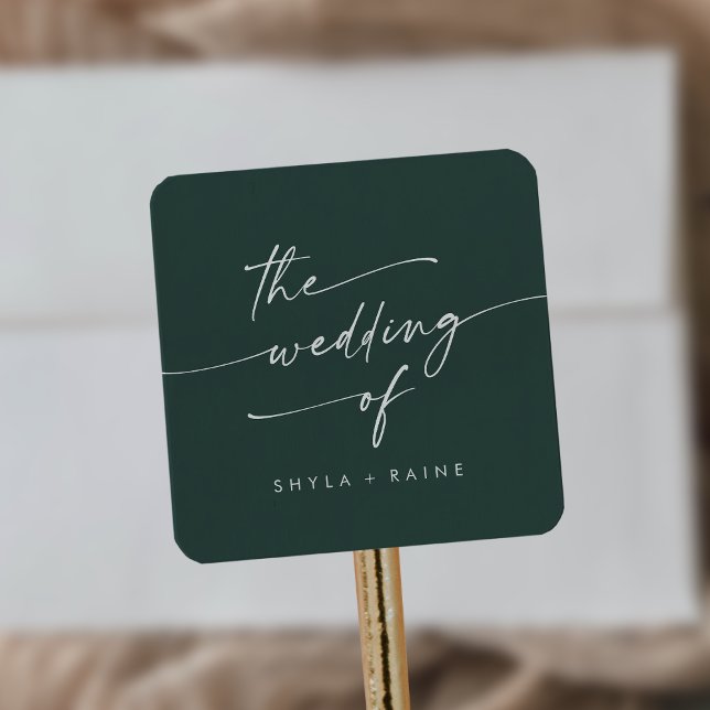 Boho Chic Emerald Green Wedding Envelope Seals (Creator Uploaded)