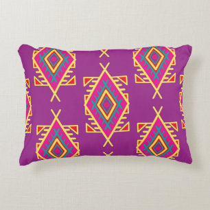 Boho Chic: Ethnic Seamless Ornament Decorative Cushion