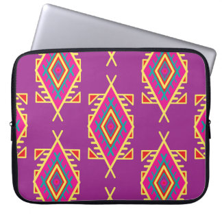 Boho Chic: Ethnic Seamless Ornament Laptop Sleeve