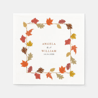 Boho Chic Fall Wedding Napkin