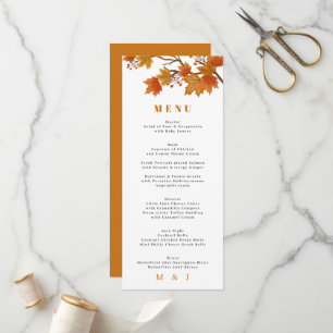 Boho Chic Fall Wedding  Programme