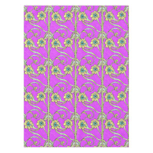 Boho Chic Floral Art Nouveau Tablecloth