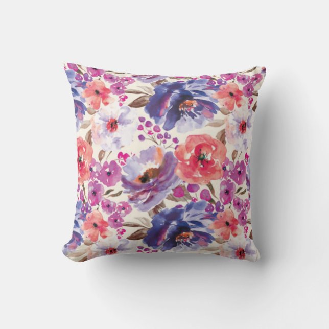 BoHo Chic Floral Design Cushion (Front)