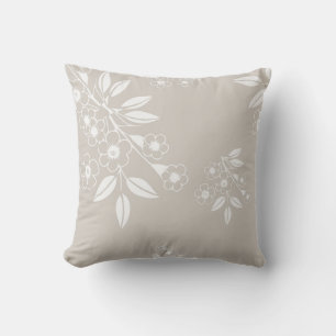 Boho Chic Floral Pattern Aesthetic Cushion