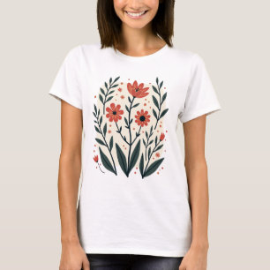 Boho Chic Floral Tee – Vintage Bohemian Style Tee