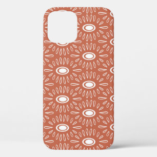 Boho Chic Flowers: Modern Seamless Design iPhone 12 Case