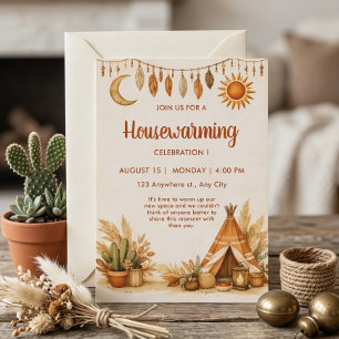Boho Chic Housewarming Invitation
