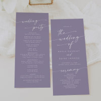 Boho Chic Lavender Purple Tea Length Wedding