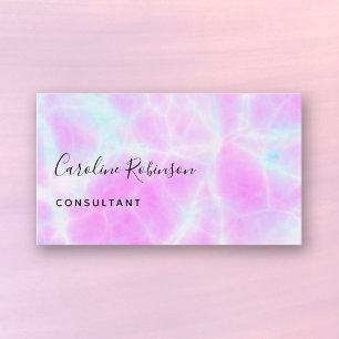 Boho Chic Lilac Marbling Business Card