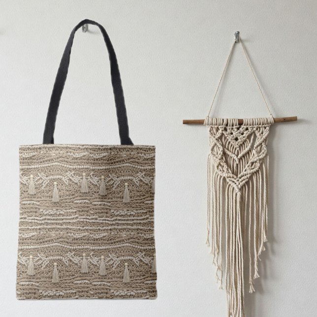 Boho Chic Macrame Style Handbag – Earth Tones (Creator Uploaded)