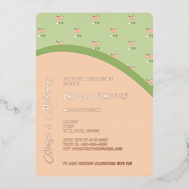 boho chic margs and matrimony bridal shower  (Front)
