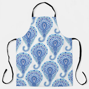 Boho Chic Paisley Seamless Oriental Apron