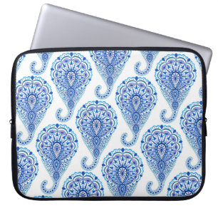 Boho Chic Paisley Seamless Oriental Laptop Sleeve