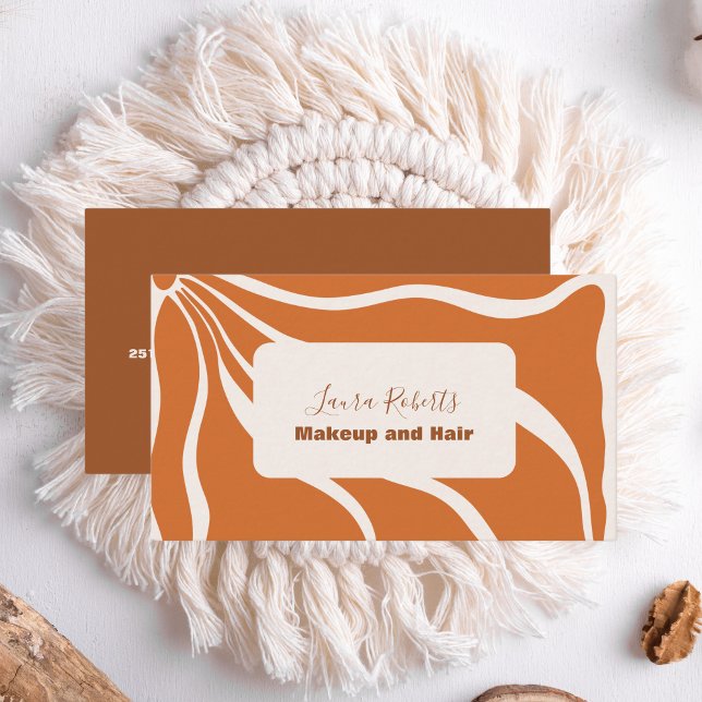 Boho Chic Retro Floral Business Card (Creator Uploaded)