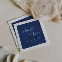 Boho Chic Royal Blue Cheers to Love Wedding
