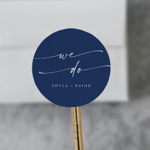 Boho Chic Royal Blue We Do Envelope Seals